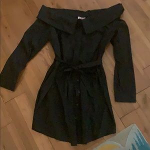 Black off the shoulder dress